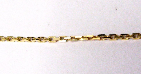 1,6 mm Ankerkette 50 cm aus 925er Sterling Silber vergoldet